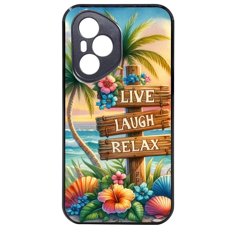 Coque noire taperso pour Honor 400 et Lite Pro Smart avec motif tropical vacances protection antichoc personnalisée