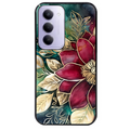 Coque noire taperso pour Redmi 15 4G et 5G avec motif fleur poinsettia style noel protection antichoc personnalisée