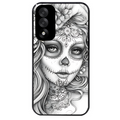 Coque noire taperso pour OnePlus Nord 5 avec motif mort calavera tatoo protection antichoc personnalisée