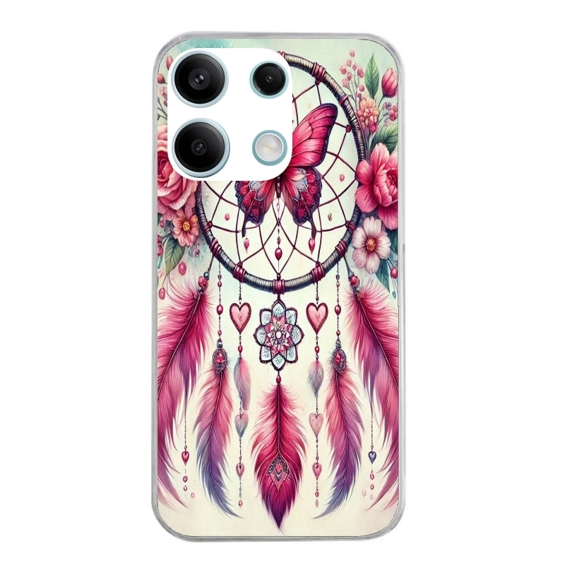 Coque taperso pour POCO M6 PRO 4G avec motif dreamcatcher et papillon protection antichoc personnalisée
