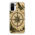 Coque taperso pour Redmi Note 10 4G 5G PRO 10S avec motif voyage et boussole protection antichoc personnalisée