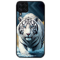 Coque noire taperso pour galaxy A22 A32 A52 A52S 4G 5G  avec motif tigre polaire protection antichoc personnalisée