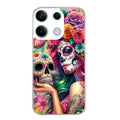 Coque taperso pour POCO M6 PRO 4G avec motif tete de mort calavera skull protection antichoc personnalisée