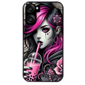 Coque noire taperso pour OnePlus Nord CE5 avec motif anime et gothic boba protection antichoc personnalisée