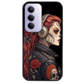 Coque noire taperso pour Redmi 15 4G et 5G avec motif tete de mort rock protection antichoc personnalisée