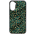 Coque noire taperso pour POCO C71 4G avec motif leopard vert protection antichoc personnalisée