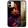 Coque noire taperso pour OPPO A6 A6X 4G et 5G avec motif tropical jaune protection antichoc personnalisée