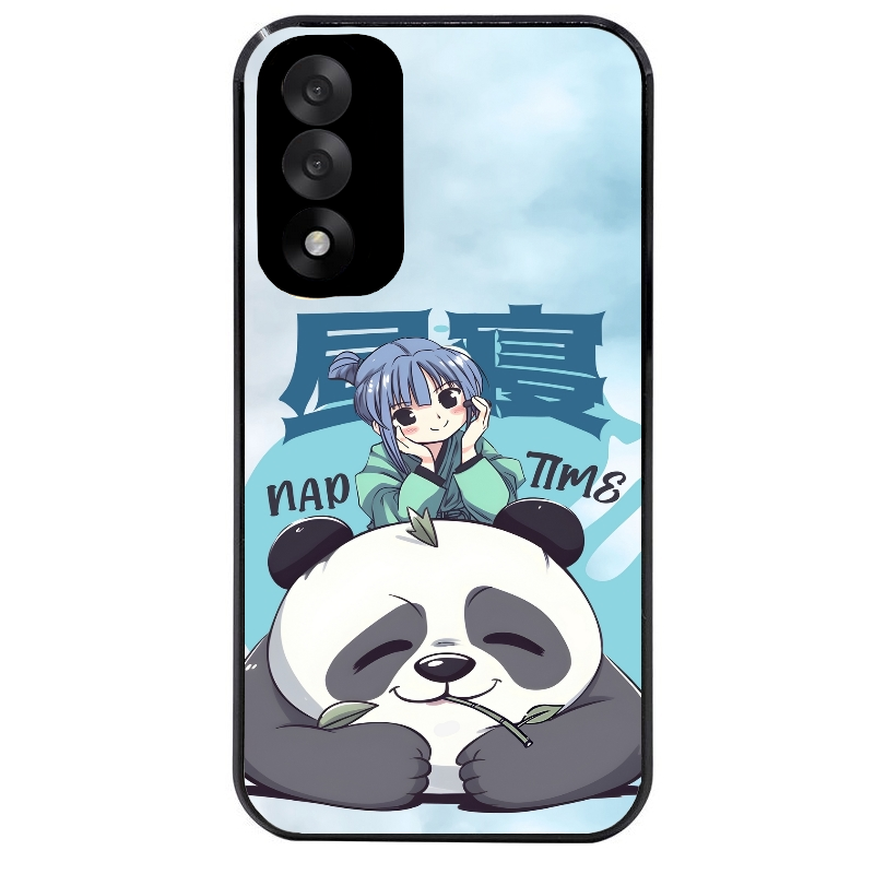 Coque noire taperso pour OnePlus Nord 5 avec motif panda anime protection antichoc personnalisée