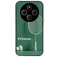 Coque noire taperso pour POCO C75 avec motif badminton sport personnalise protection antichoc personnalisée