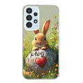 Coque taperso pour Galaxy A13 4G et 5G A23 A53 avec motif lapin et fleurs personnalisee protection antichoc personnalisée