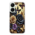 Coque taperso pour POCO C65 4G avec motif papillon gothic protection antichoc personnalisée