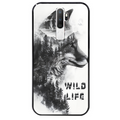 Coque noire taperso pour OPPO A5 A9 2020 avec motif renard fox wild protection antichoc personnalisée