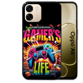 Coque noire taperso pour OPPO A6 A6X 4G et 5G avec motif gamer life protection antichoc personnalisée