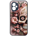 Coque noire taperso pour Honor 400 et Lite Pro Smart avec motif tete de mort calavera rose protection antichoc personnalisée