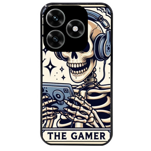 Coque noire taperso pour Honor X6B X5C X5C PLUS avec motif mort gamer protection antichoc personnalisée