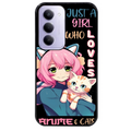 Coque noire taperso pour Redmi 15 4G et 5G avec motif anime et chat protection antichoc personnalisée
