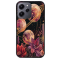 Coque noire taperso pour Redmi 12 4G et 5G avec motif astro et fleurs protection antichoc personnalisée