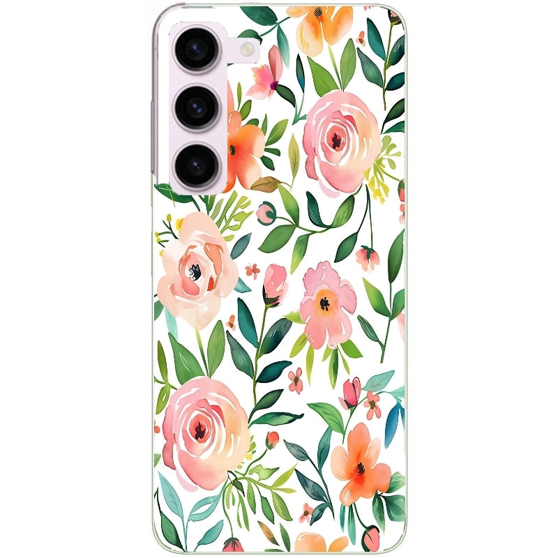 Coque taperso pour Galaxy A13 4G et 5G A23 A53 avec motif fleur des champs protection antichoc personnalisée