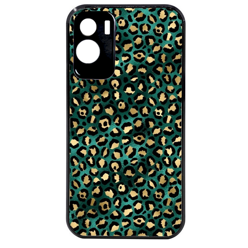 Coque noire taperso pour Honor 70 LITE 90 et LITE avec motif leopard vert protection antichoc personnalisée