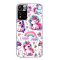 Coque taperso pour Redmi Note 11 4G PRO 5G 11S avec motif licorne arc en ciel protection antichoc personnalisée