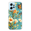 Coque taperso pour Redmi Note 12 4G 5G PRO 4G avec motif fleur orange protection antichoc personnalisée