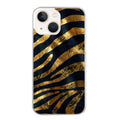Coque taperso pour Iphone 15 et PRO PLUS PRO MAX avec motif zebre gold protection antichoc personnalisée