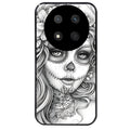 Coque noire taperso pour Magic 7 LITE et PRO avec motif mort calavera tatoo protection antichoc personnalisée