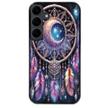 Coque noire taperso pour galaxy A06 A16 A26 A36 A56 avec motif dreamcatcher et lune protection antichoc personnalisée