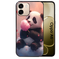 Coque noire taperso pour OPPO A6 A6X 4G et 5G avec motif panda bonbon protection antichoc personnalisée
