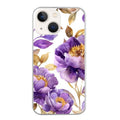 Coque taperso pour Iphone 15 et PRO PLUS PRO MAX avec motif fleur pivoine protection antichoc personnalisée