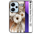 Coque noire taperso pour Redmi Note 13 PRO PLUS 5G avec motif dreamcatcher marguerite protection antichoc personnalisée