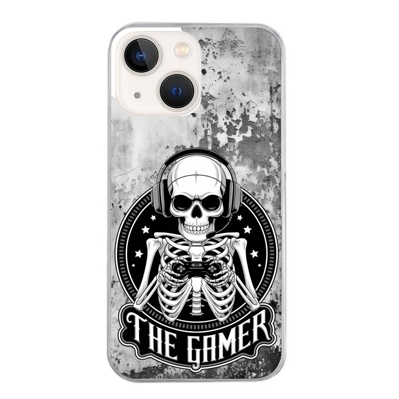 Coque taperso pour Iphone 12 et PRO MINI PRO MAX avec motif tete de mort gamer beton protection antichoc personnalisée