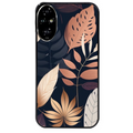 Coque noire taperso pour Honor 200 et Lite Pro Smart avec motif jungle et feuilles protection antichoc personnalisée