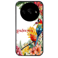Coque noire taperso pour Redmi A3 avec motif perroquet personnalisee protection antichoc personnalisée