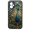 Coque noire taperso pour Honor 400 et Lite Pro Smart avec motif paon bijoux protection antichoc personnalisée