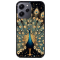 Coque noire taperso pour Redmi 12 4G et 5G avec motif paon mandala protection antichoc personnalisée