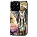 Coque noire taperso pour Honor 70 LITE 90 et LITE avec motif elephant et lotus protection antichoc personnalisée