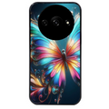 Coque noire taperso pour Redmi A3 avec motif papillon arc protection antichoc personnalisée
