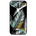 Coque noire taperso pour OPPO A5 A9 2020 avec motif palmier noir protection antichoc personnalisée