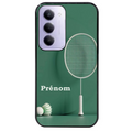 Coque noire taperso pour Redmi 15 4G et 5G avec motif badminton sport personnalise protection antichoc personnalisée