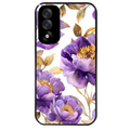 Coque noire taperso pour OnePlus Nord 5 avec motif fleur pivoine protection antichoc personnalisée