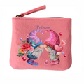 Porte monnaie personnalisé lutin coeur en feutrine en feutrine