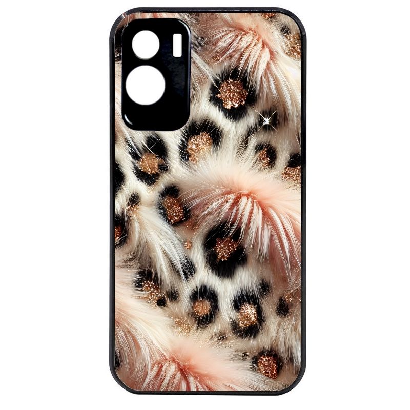 Coque noire taperso pour Honor 70 LITE 90 et LITE avec motif effet fourrure leopard 1 protection antichoc personnalisée