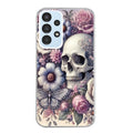 Coque taperso pour Galaxy A13 4G et 5G A23 A53 avec motif tete de mort pastel protection antichoc personnalisée