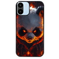 Coque noire taperso pour Redmi A1 et A2 avec motif panda very angry protection antichoc personnalisée