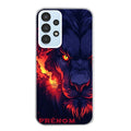 Coque taperso pour Galaxy A13 4G et 5G A23 A53 avec motif lion anime protection antichoc personnalisée