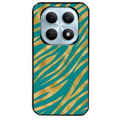 Coque noire taperso pour POCO M8 5G et PRO 5G avec motif zebre vert protection antichoc personnalisée