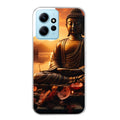 Coque taperso pour POCO X5 5G avec motif bouddha et soleil protection antichoc personnalisée