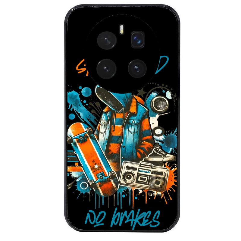 Coque noire taperso pour Magic 7 LITE et PRO avec motif skate board protection antichoc personnalisée