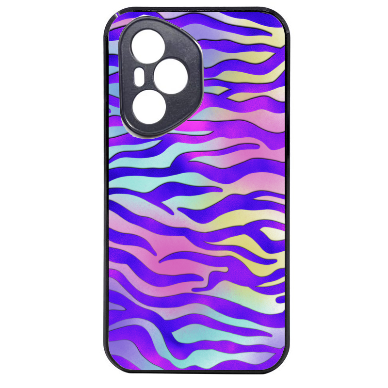 Coque noire taperso pour Honor 400 et Lite Pro Smart avec motif zebre color protection antichoc personnalisée